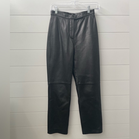 Siena Studio Black‎ Leather Pants Size 2